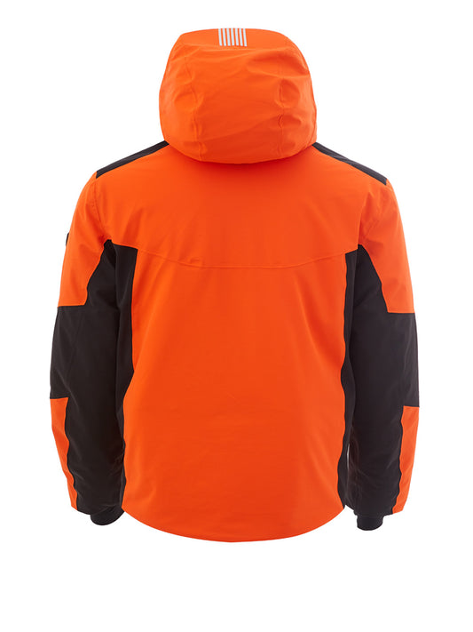 Chic Orange Technical Winter Jacket