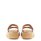 Elegant Brown Suede Sandal Slipper with Buckles