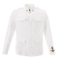 Elegant White Linen Saharan Jacket