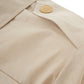 Elegant Beige Cotton Saharan Jacket