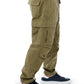 Elegant Green Cargo Trousers - Relaxed Fit