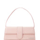 Chic Pink Patent Leather Shoulder Bag