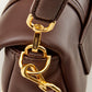 Chic Leather Shoulder Bag in Rich Brown