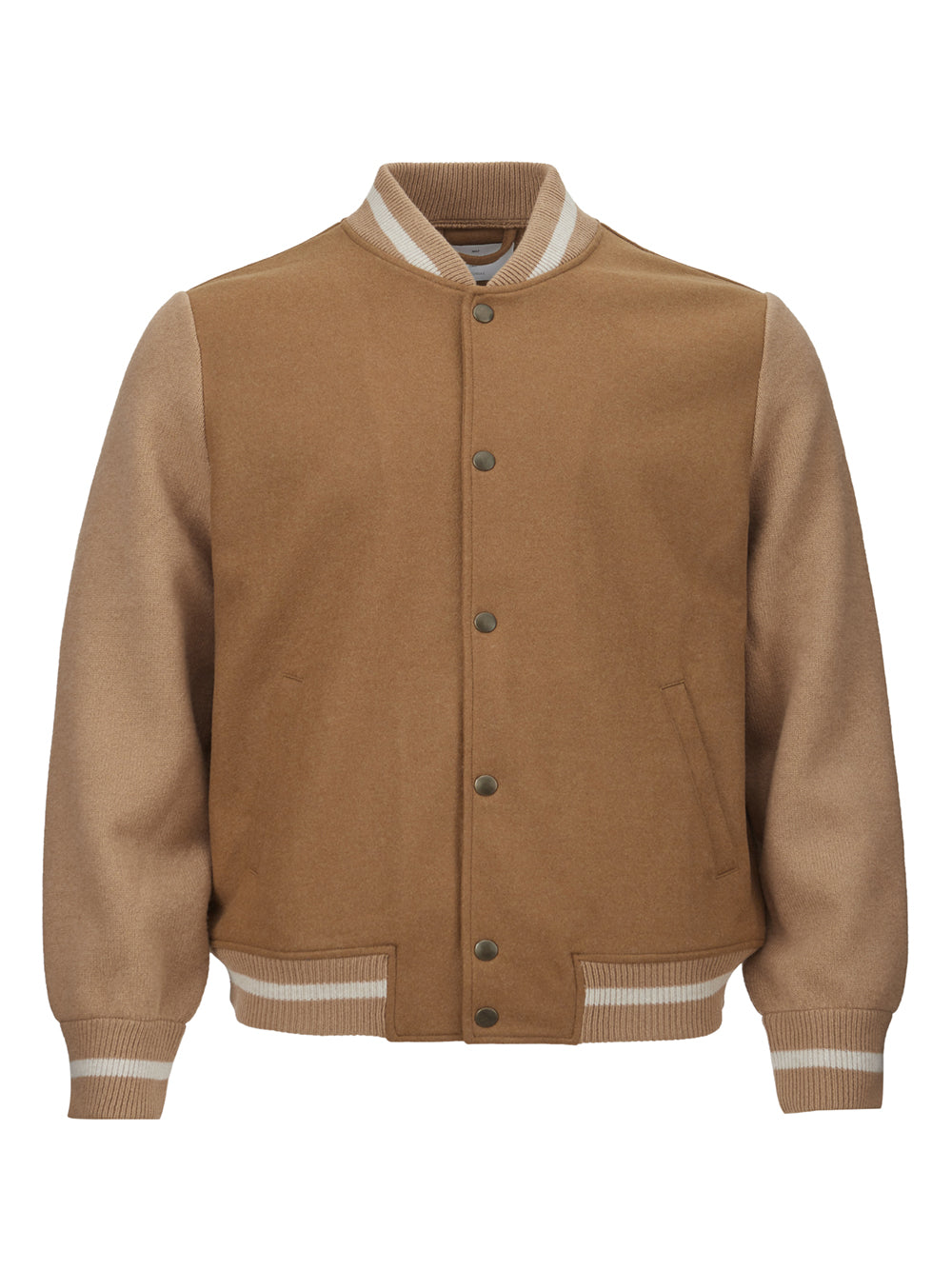 Dapper Wool College Style Bomber Jacket