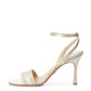 Elegant Ivory Embroidered Heeled Sandals