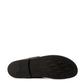 Elegant Black Leather Designer Slippers