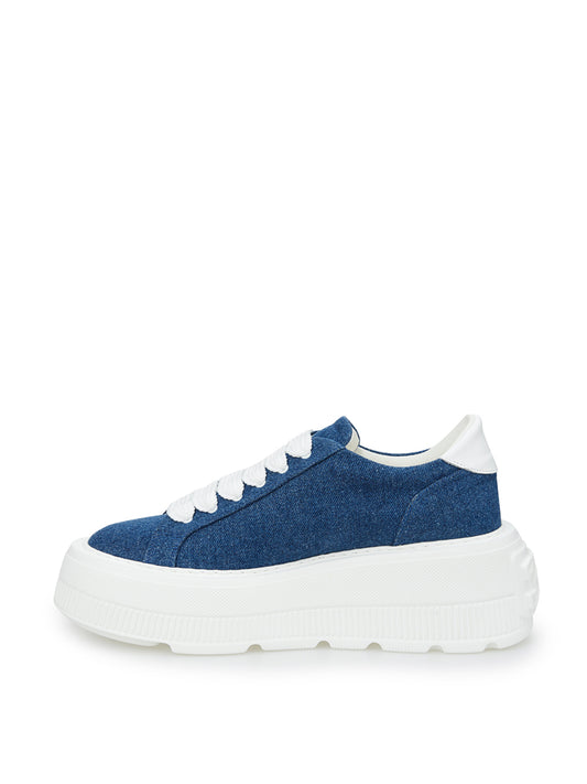 Elevate Your Style with Chic Denim Platform Sneakers