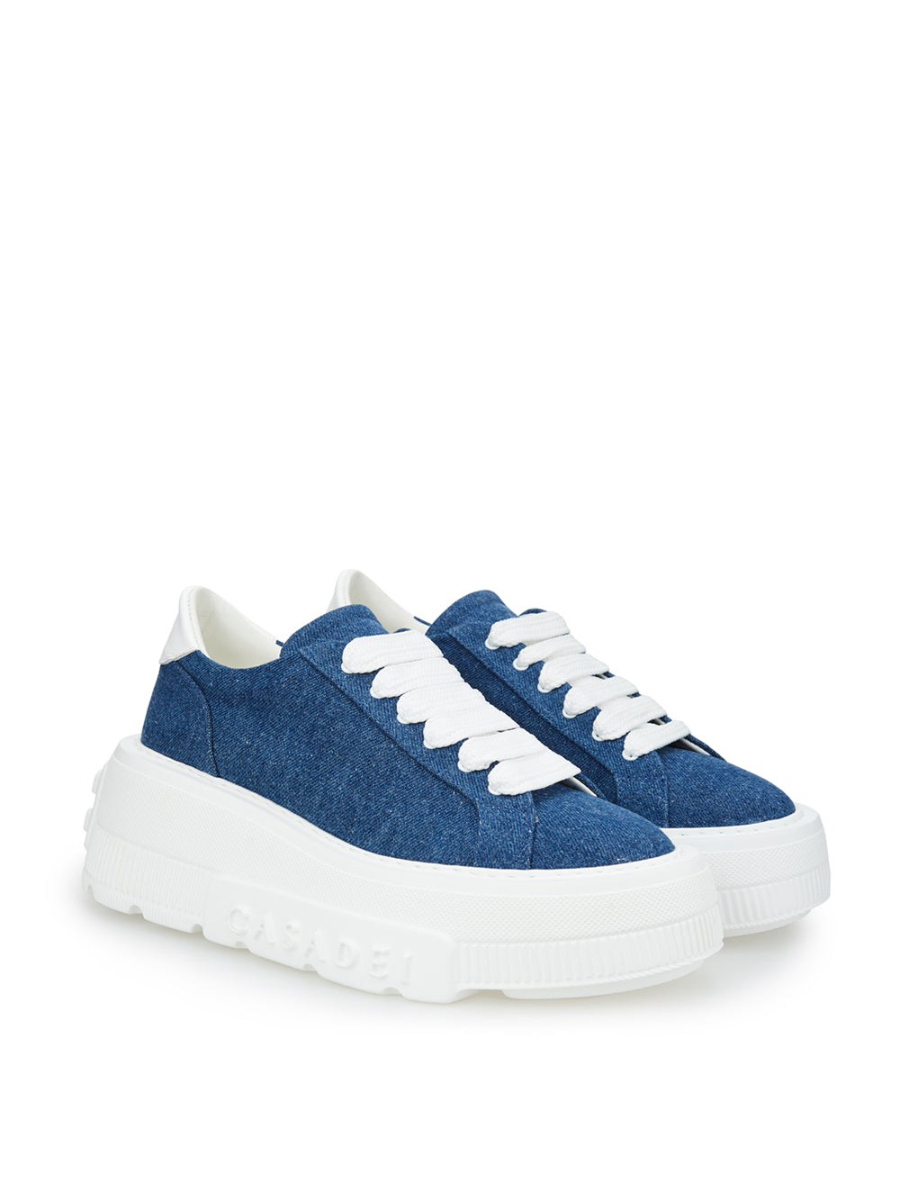 Elevate Your Style with Chic Denim Platform Sneakers