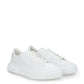 Elevated White Nappa Leather Off-Road Sneakers