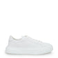 Elevated White Nappa Leather Off-Road Sneakers