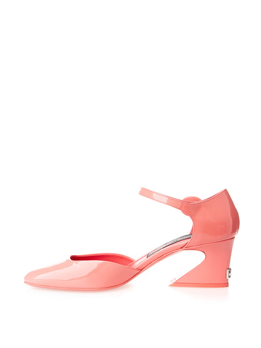 Chic Pink Patent Leather Mary Jane Shoes