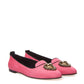 Elegant Pink Satin Ballerina Flats