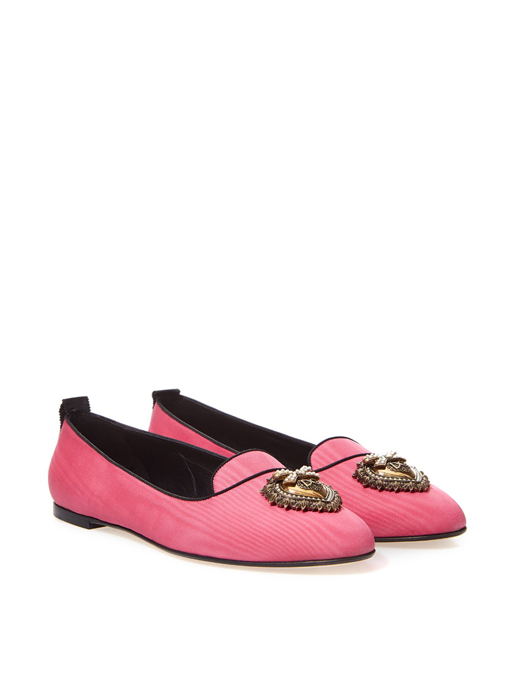 Elegant Pink Satin Ballerina Flats