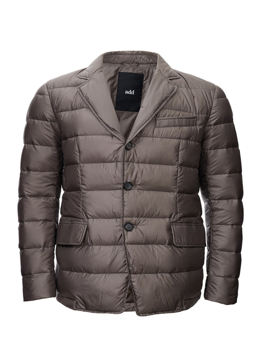 Elegant Dove Grey Quilted Jacket