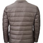 Elegant Dove Grey Quilted Jacket