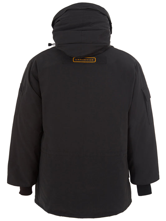 Exquisite Black Expedition Hooded Parka