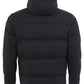 Elegant Quilted Black Armstrong Hooded Jacket