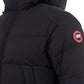 Elegant Quilted Black Armstrong Hooded Jacket