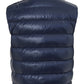 Elegant Quilted Blue Crofton Vest Jacket