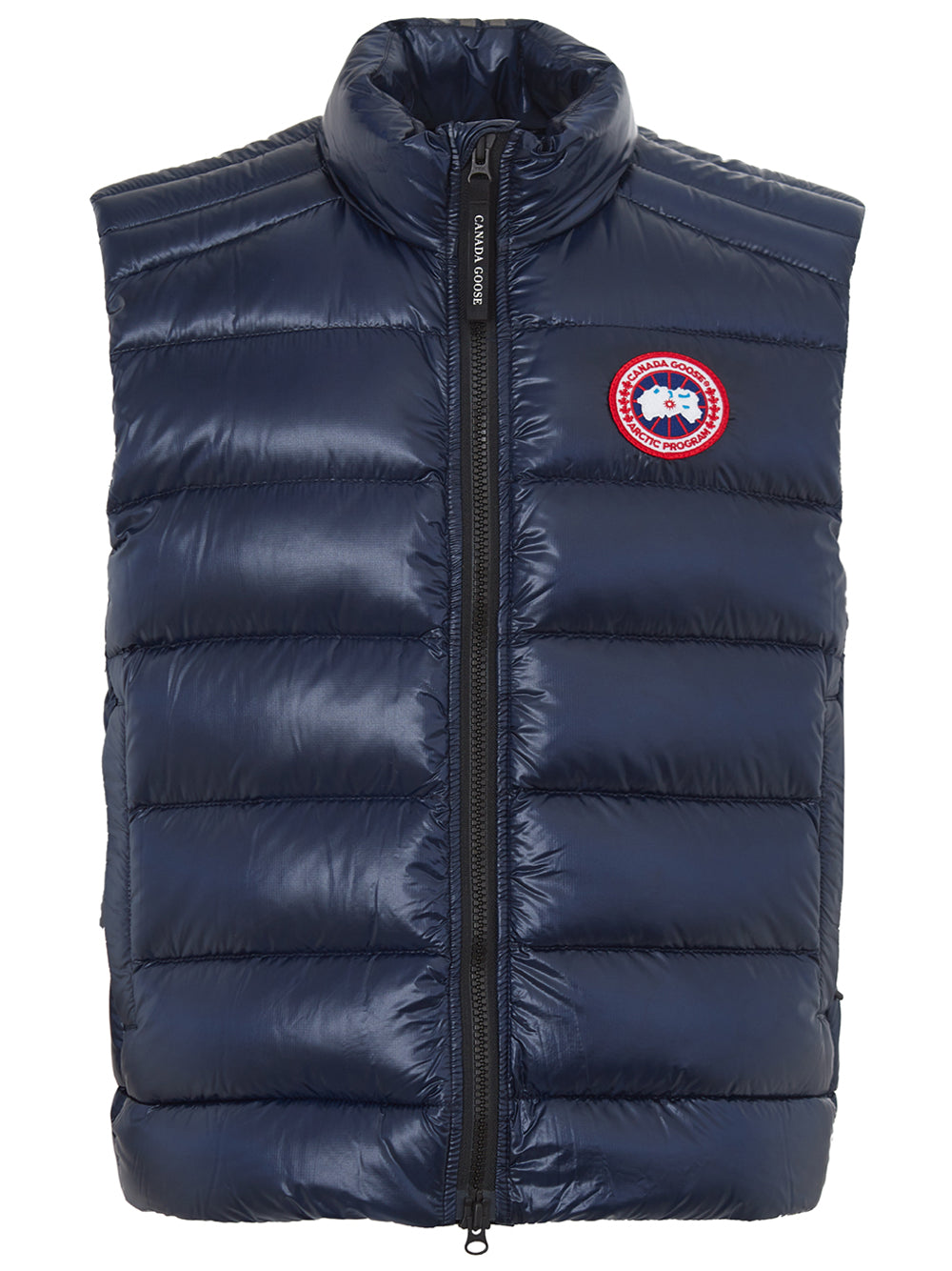 Elegant Quilted Blue Crofton Vest Jacket