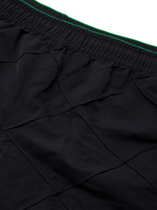 Elegant Black Intreccio Swim Boxer