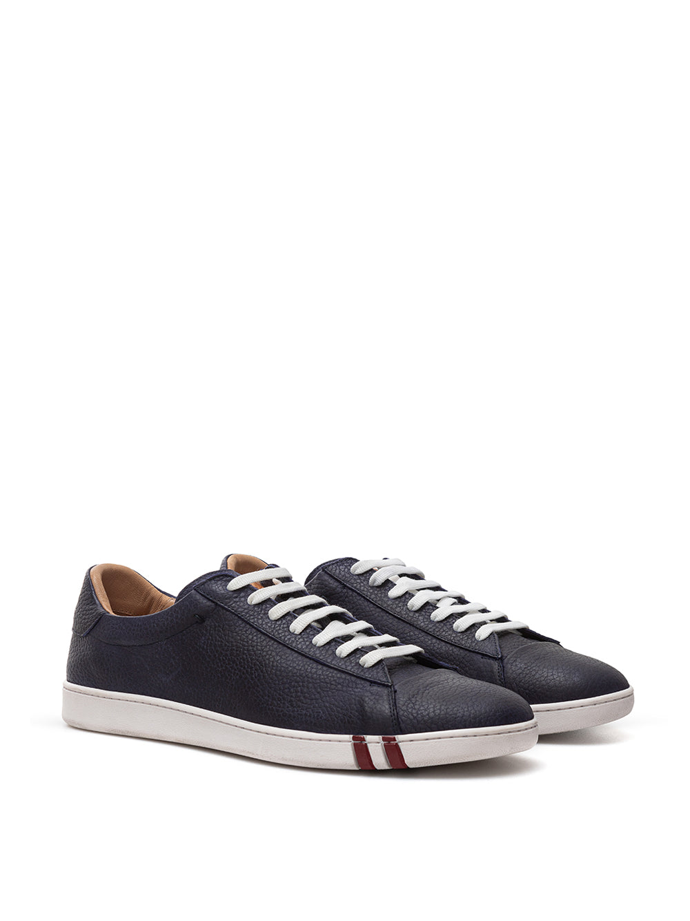 Elegance in Every Step: Blue Leather Sneakers