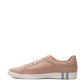 Chic Bally Pink Leather Lace-Up Sneakers