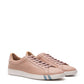 Chic Bally Pink Leather Lace-Up Sneakers