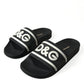 Black Rubber Beachwear Slippers Sandals Shoes