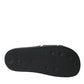 Black Rubber Beachwear Slippers Sandals Shoes