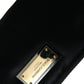 Black Nylon Logo Plaque Keyring Pouch Clutch Bag