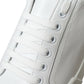 White Green Leather Portofino Sneakers Shoes