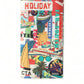 Multicolor Holiday Print Leather Long Bifold Card Holder Wallet