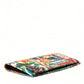 Multicolor Holiday Print Leather Long Bifold Card Holder Wallet