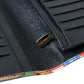 Multicolor Holiday Print Leather Long Bifold Card Holder Wallet