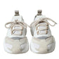 Beige White Daymaster Low Top Leather Sneakers Shoes