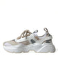 Beige White Daymaster Low Top Leather Sneakers Shoes