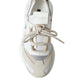 Beige White Daymaster Low Top Leather Sneakers Shoes