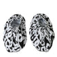 White Logo Print Nylon Slip On Flats Shoes