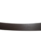 Dark Brown Leather DG Metal Buckle Belt