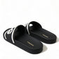 Black Rubber Sandals Slippers Beachwear Men Shoes