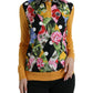 Multicolor Patchwork Cashmere Henley Sweater