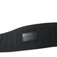 Black Suede Leather Wide Waist Belt