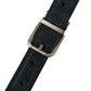 Blue Suede Leather Gold Metal Buckle Belt