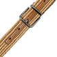 Beige Raffia Braided Silver Metal Buckle Belt