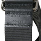 Black Logomania Leather Metal Buckle Belt