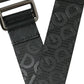 Black Logomania Leather Metal Buckle Belt