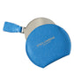 Blue Calfskin Leather Round Logo Hand Mirror Holder