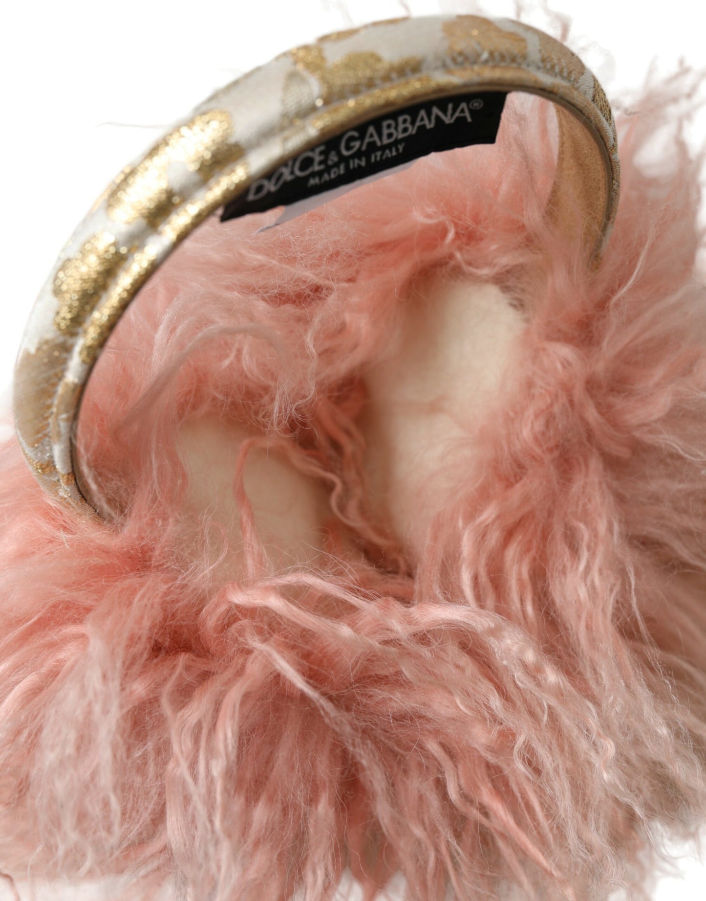 Pink Shearling Fur Winter Warmer Headband Ear Muffs