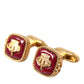 Gold Plated Crown Sterling Silver 925 Cufflink